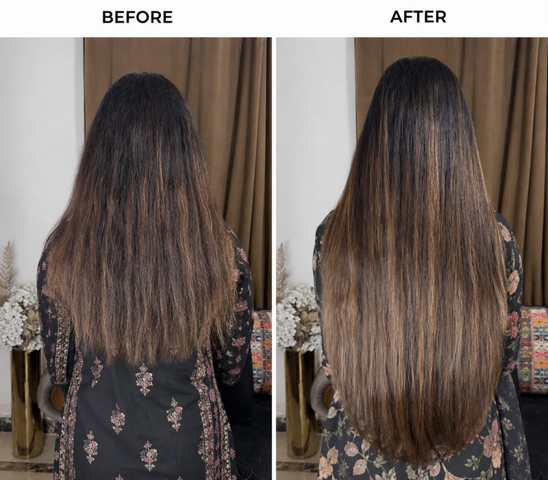Rewell Herbal Hair Oil Before / After