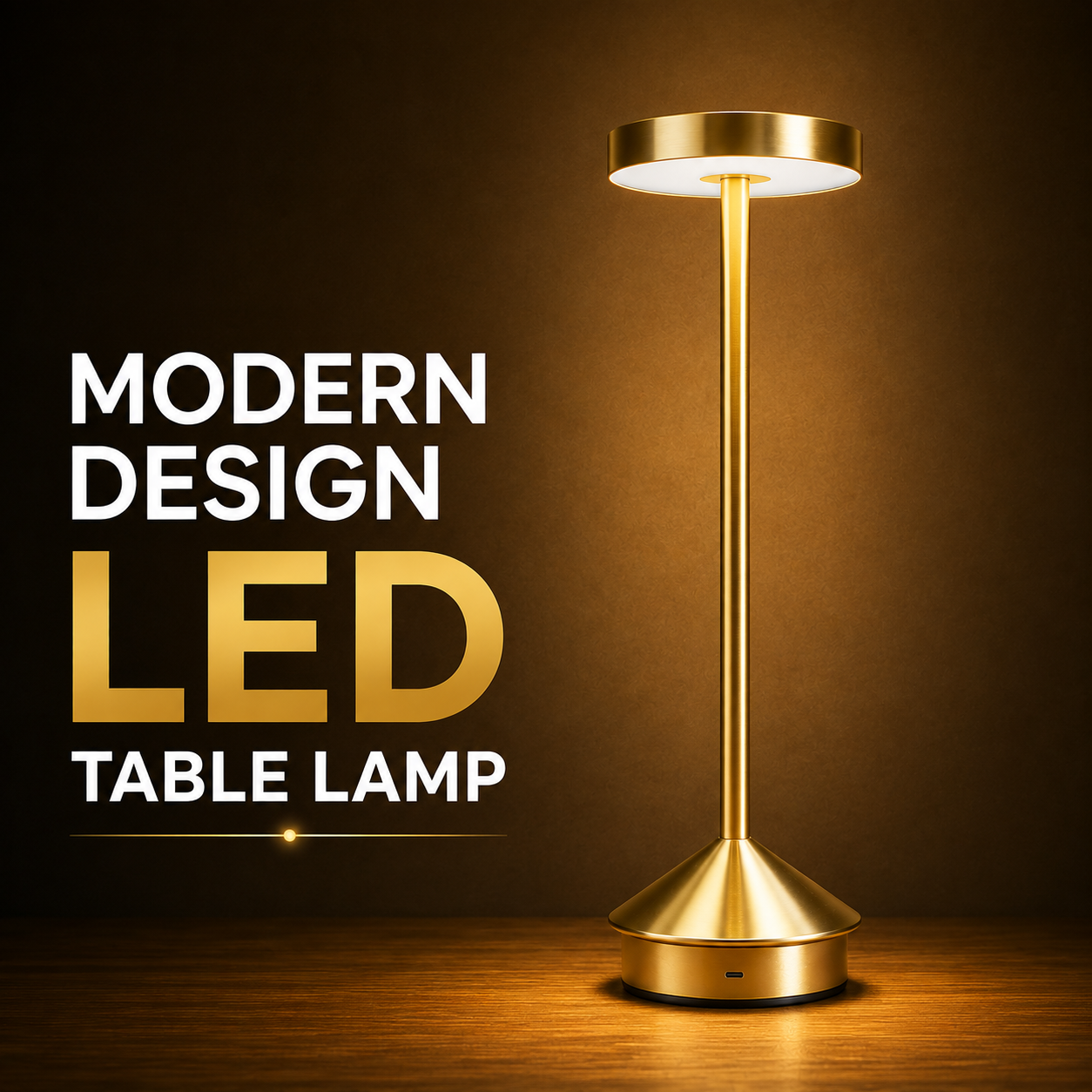 Nimbus Longneck Minimal Design LED Touch Table Lamp – Rechargeable Amb Rewell