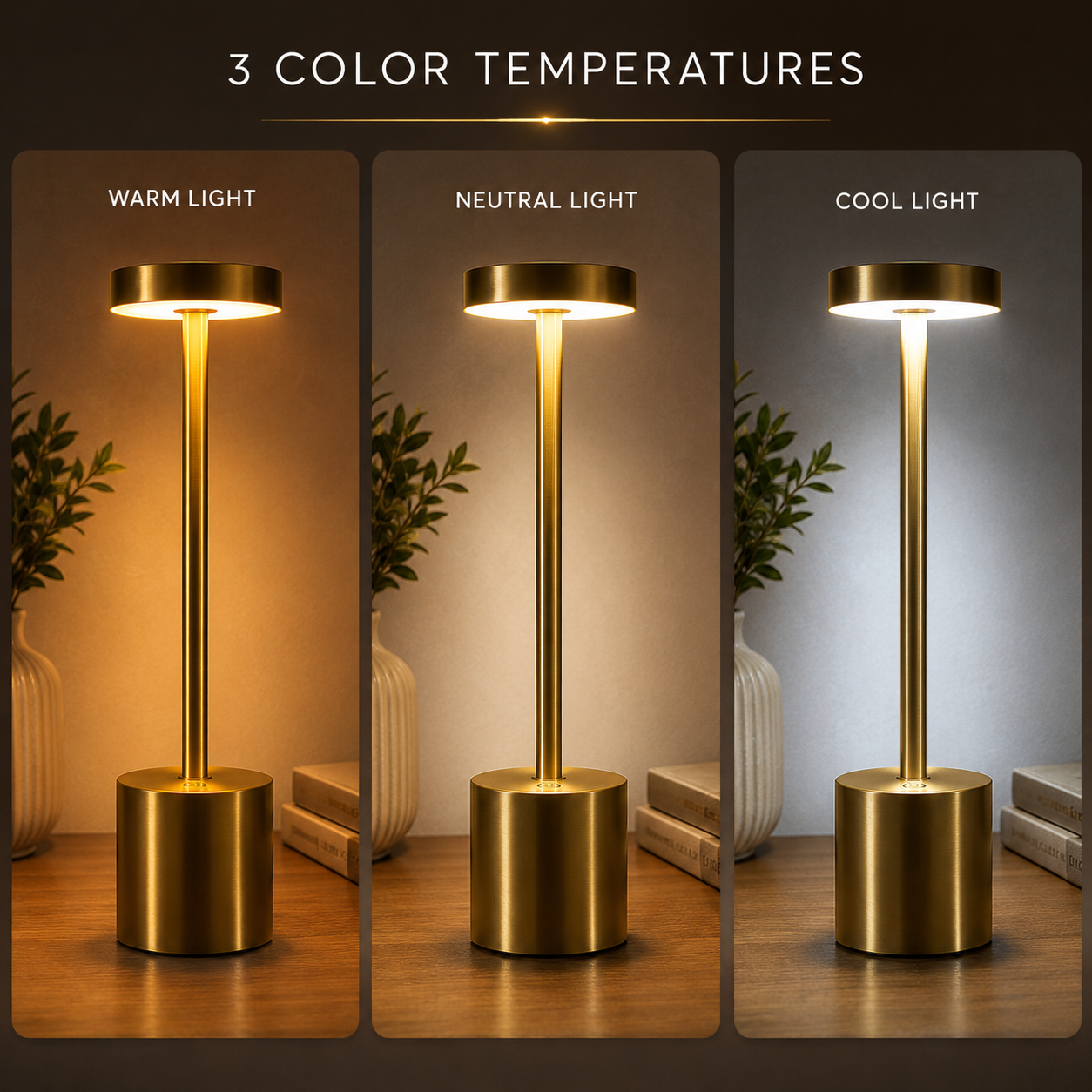 Long Neck Metal Touch Sense LED Lamp – Modern Minimalist Design, Recha storely