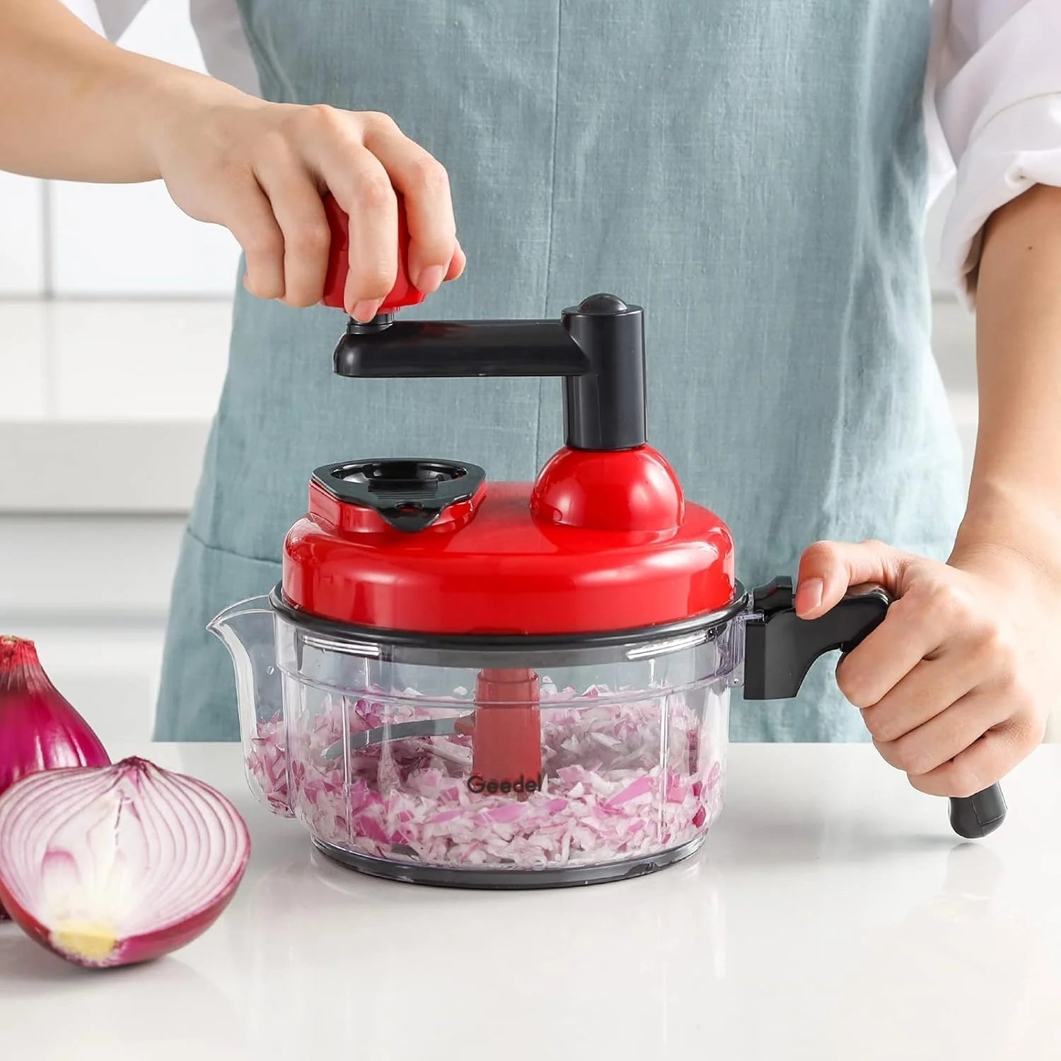 Manual Multifunctional Food Processor – Chop, Mix & Prep in Seconds! Rewell